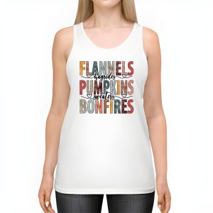 Flannels Hayrides Pumpkins Vintage Sweaters Bonfires Autumn Tank Top 2 1