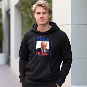 Free Donald Trump Mugshot Hoodie 3 4