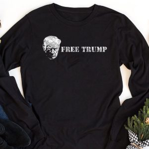 Free Donald Trump Mugshot Longsleeve Tee 1 1