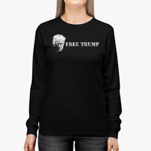 Free Donald Trump Mugshot Longsleeve Tee 2 1