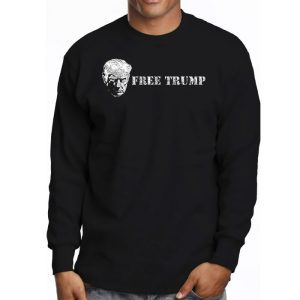 Free Donald Trump Mugshot Longsleeve Tee 3 1