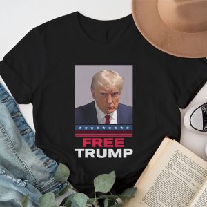 Free Donald Trump Mugshot T Shirt 1 3