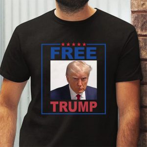 Free Donald Trump Mugshot T Shirt 3 4