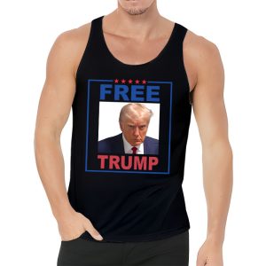 Free Donald Trump Mugshot Tank Top 3 4