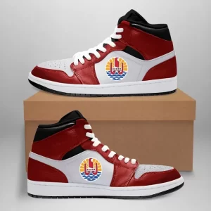 French Polynesia High Sneakers Air Jordan 1 - Chicago Style JD1 Shoes