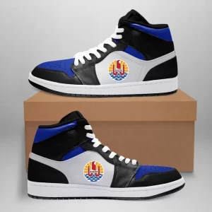 French Polynesia High Sneakers Air Jordan 1 - High OG Royal Toe JD1 Shoes