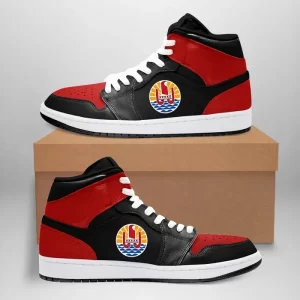 French Polynesia High Sneakers Air Jordan 1 - Retro 'Bred' 2001 JD1 Shoes