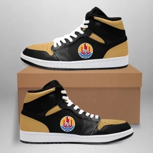 French Polynesia High Sneakers Air Jordan 1 - Retro Gold Toe (Version 2.0) JD1 Shoes