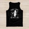 Funny Boo Ghost Black Cat Forget Candy Give Me Cat Halloween Tank Top