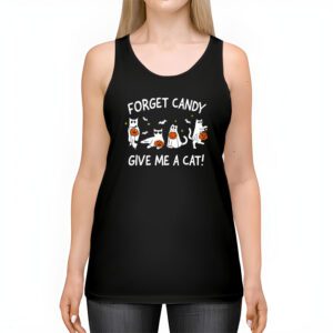 Funny Boo Ghost Black Cat Forget Candy Give Me Cat Halloween Tank Top 2 4