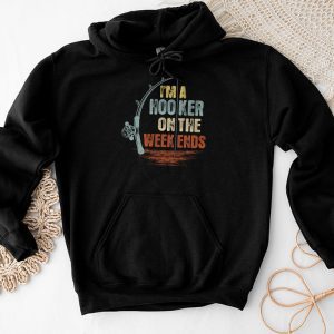 Funny Fishing Shirts I’m A Hooker On The Weekends Bass Fish Hoodie