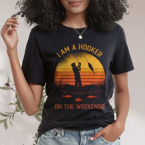 Funny Fishing Shirt Im a Hooker on the Weekends Bass Fish T Shirt 2 3