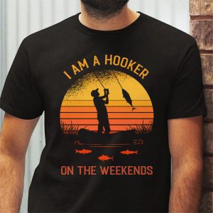 Funny Fishing Shirt Im a Hooker on the Weekends Bass Fish T Shirt 3 3