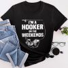 Funny Fishing Shirt I'm a Hooker on the Weekends Bass Fish T-Shirt