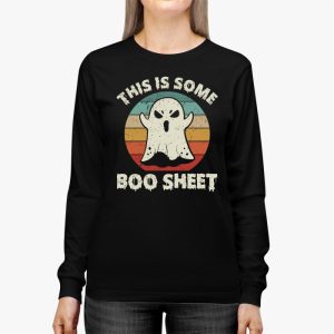 Funny Halloween Boo Ghost Costume This is Some Boo Sheet Longsleeve Tee 2 1