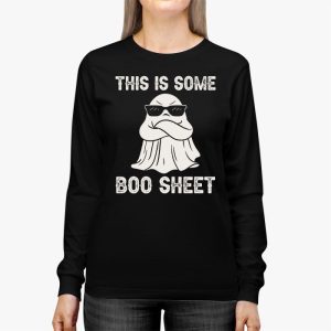 Funny Halloween Boo Ghost Costume This is Some Boo Sheet Longsleeve Tee 2 4