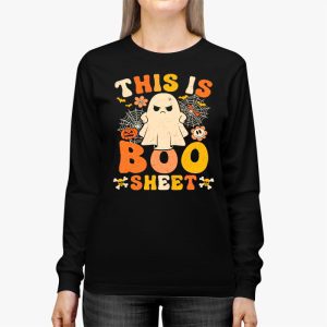 Funny Halloween Boo Ghost Costume This is Some Boo Sheet Longsleeve Tee 2 6