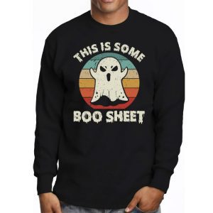 Funny Halloween Boo Ghost Costume This is Some Boo Sheet Longsleeve Tee 3 1