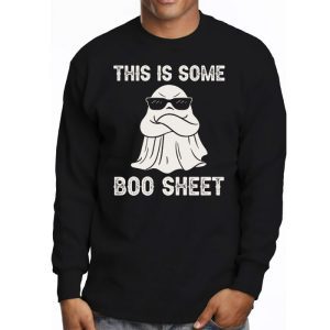 Funny Halloween Boo Ghost Costume This is Some Boo Sheet Longsleeve Tee 3 4