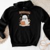 Funny Halloween Cute Ghost Book Reading School Teacher Hoodie