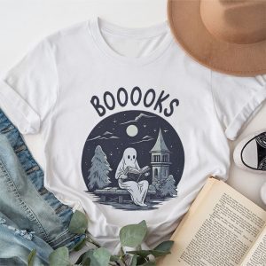 Halloween Shirt Ideas Funny Halloween Cute Ghost Reading Book Special T-Shirt