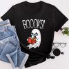 Funny Halloween Cute Ghost Book Reading School Teacher T-Shirt