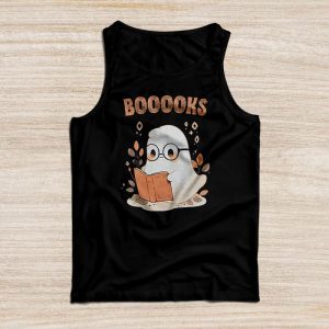 Halloween Shirt Ideas Funny Halloween Cute Ghost Reading Book Special Tank Top