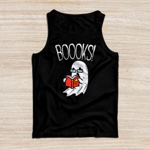 Halloween Shirt Ideas Funny Halloween Cute Ghost Reading Book Special Tank Top