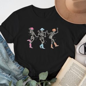 Funny Halloween Pumpkin Dancing Skeleton Costume Women Men T Shirt 1 1