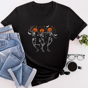 Funny Halloween Shirts Pumpkin Dancing Skeleton Costume Special T-Shirt