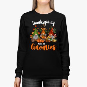 Funny Thanksgiving Shirts for Women Gnome Gnomies Lover Longsleeve Tee 2 3