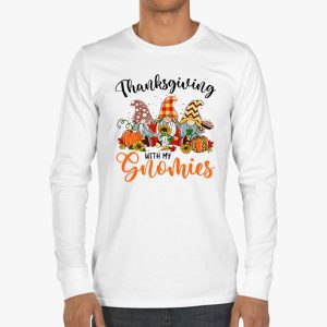 Funny Thanksgiving Shirts for Women Gnome Gnomies Lover Longsleeve Tee 3 2