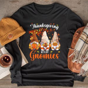 Funny Thanksgiving Shirts for Women Gnome - Gnomies Lover Longsleeve Tee