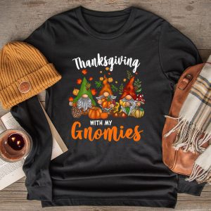 Funny Thanksgiving Shirts for Women Gnome - Gnomies Lover Longsleeve Tee