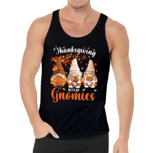 Funny Thanksgiving Shirts for Women Gnome Gnomies Lover Tank Top 3