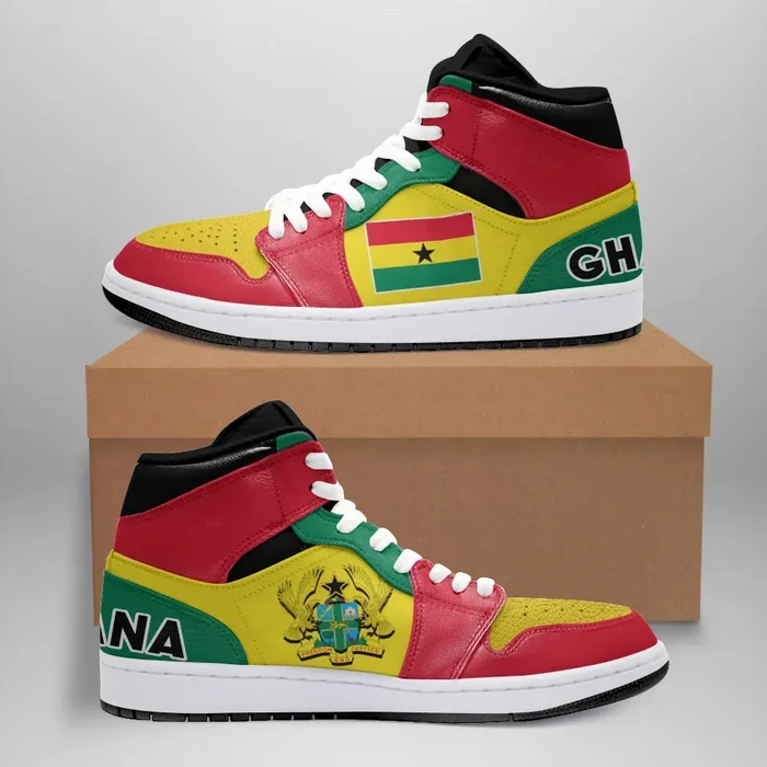 Ghana  High Sneakers Air Jordan 1 - Basic Style JD1 Shoes