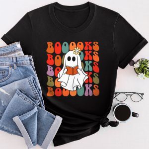 Cute Halloween Shirts Ghost Books Reading Books Lover Special T-Shirt