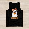 Ghost Book Reading Halloween Costume Teacher Books Lover Tank Top