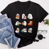 Ghosts Reading Books Teacher Halloween Librarian Boooks T-Shirt