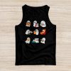 Ghosts Reading Books Teacher Halloween Librarian Boooks Tank Top