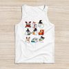 Ghosts Reading Books Teacher Halloween Librarian Boooks Tank Top