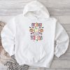 Groovy Halloween Spooky Vibes Retro Floral Ghost Costume Hoodie