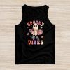 Groovy Halloween Spooky Vibes Retro Floral Ghost Costume Tank Top