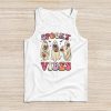 Groovy Halloween Spooky Vibes Retro Floral Ghost Costume Tank Top