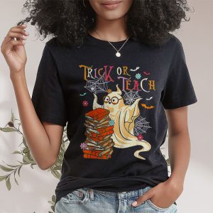 Groovy Halloween Trick Or Teach Ghost Teacher Student T Shirt 2 2