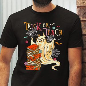 Groovy Halloween Trick Or Teach Ghost Teacher Student T Shirt 3 2