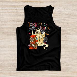 Halloween Teacher Shirts Groovy Ghost Teacher Special Tank Top