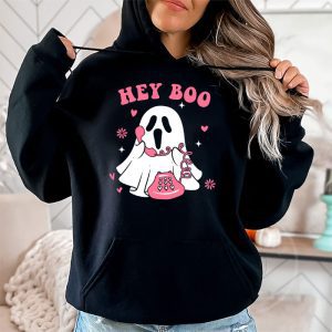 Groovy Hey Boo Cute Ghost Funny Halloween Mens Womens Kids Hoodie 2 1