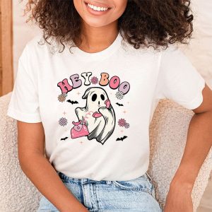 Groovy Hey Boo Cute Ghost Funny Halloween Mens Womens Kids T Shirt 2 3