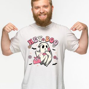 Groovy Hey Boo Cute Ghost Funny Halloween Mens Womens Kids T Shirt 3 3